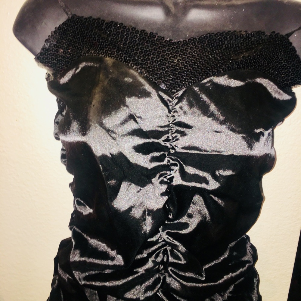 Black Ruffled Dress